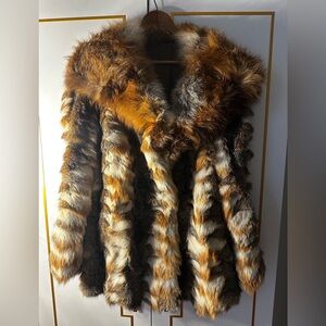 Custom Women’s Fur fox tail and nose coat.